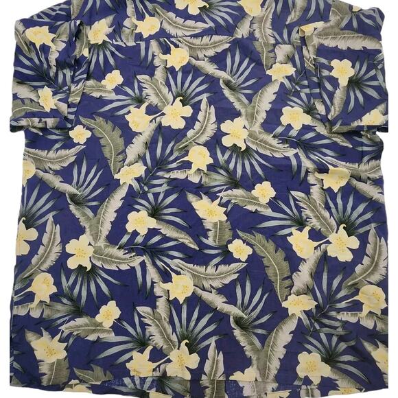 Paradise Coves Hawaiian Shirt 100% Silk Tropical Floral Button Down Mens XL - Picture 4 of 10
